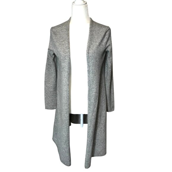 Calypso St. Barth CashmereLight Gray Open Front Long Cardigan Sweater Size XS Wo - Picture 1 of 9